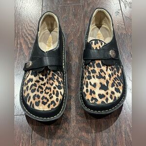 Alegria Brenna Leopard Shoes Women Size EU 41 US 10.5  Black